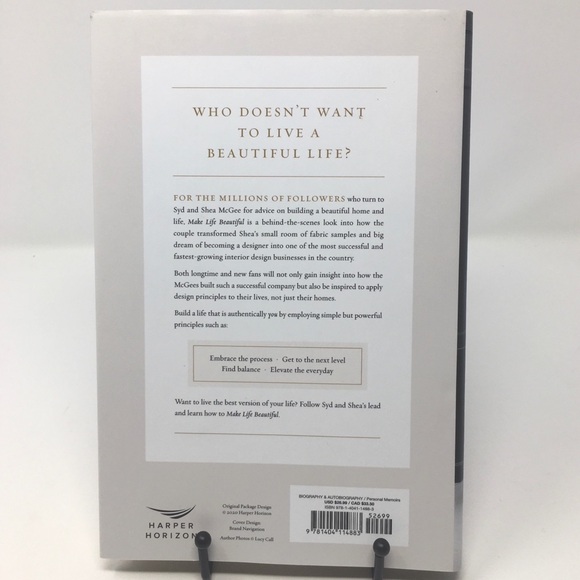 Make Life Beautiful by Syd & Shea McGee Autobiography Memoir Hardbound Book - Picture 2 of 13